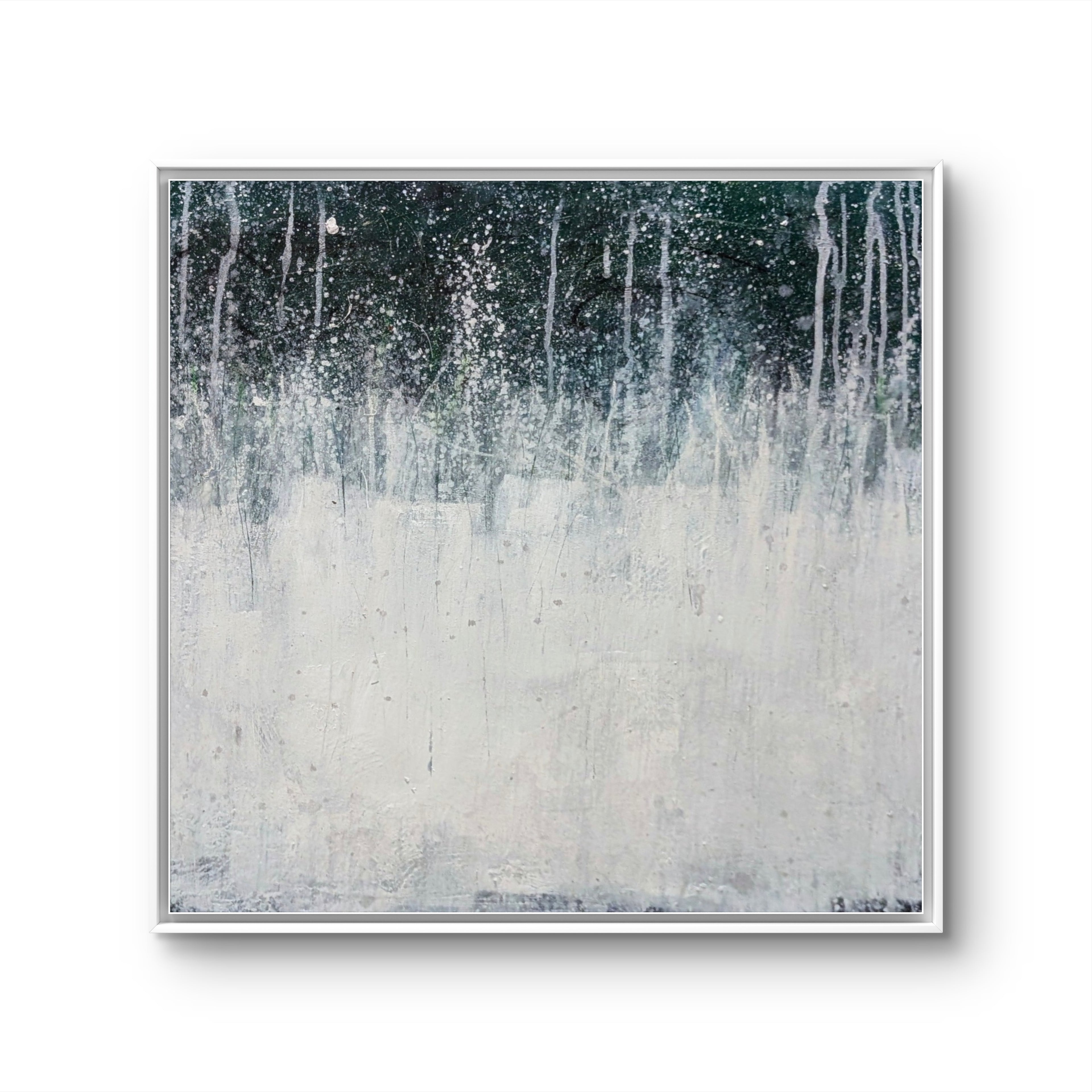 Bilder Duo in grün weiss und schwarz