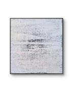 Weisses Bild 60 x 60 cm Blaue Stunde