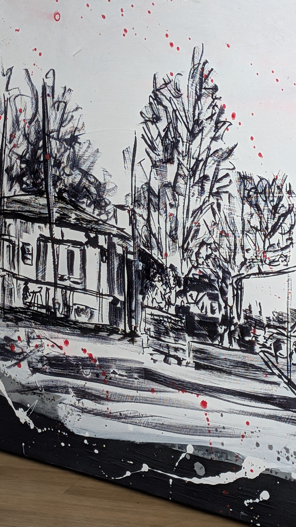 Kunst für Unternehmen - Schwungvoll mit Logo