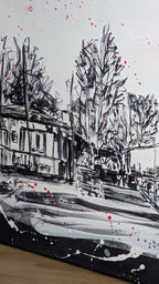 Kunst für Unternehmen - Schwungvoll mit Logo