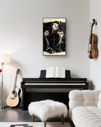 Schwarz Beige - Blütensinfonie