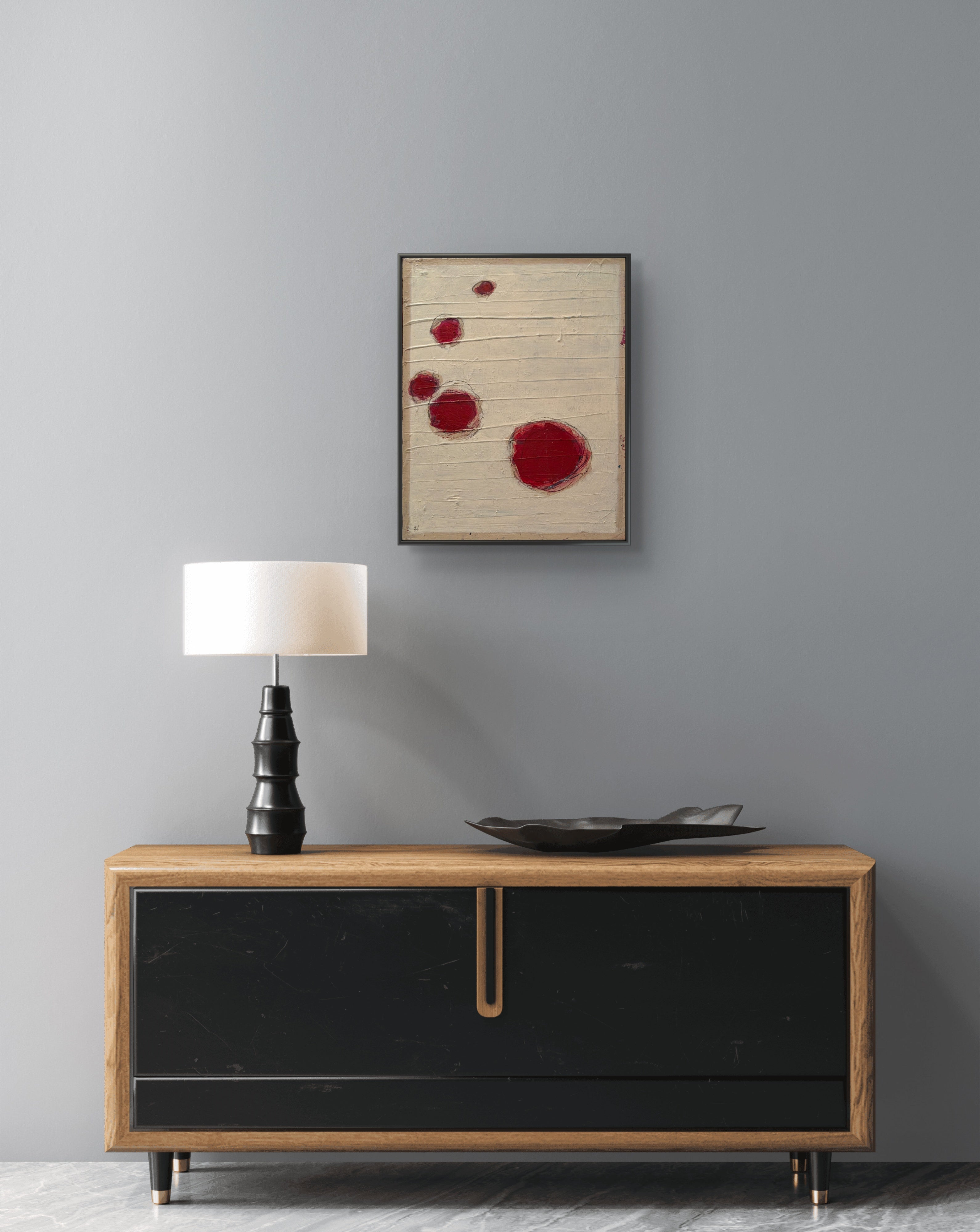 Nachhause kommen - beige rot