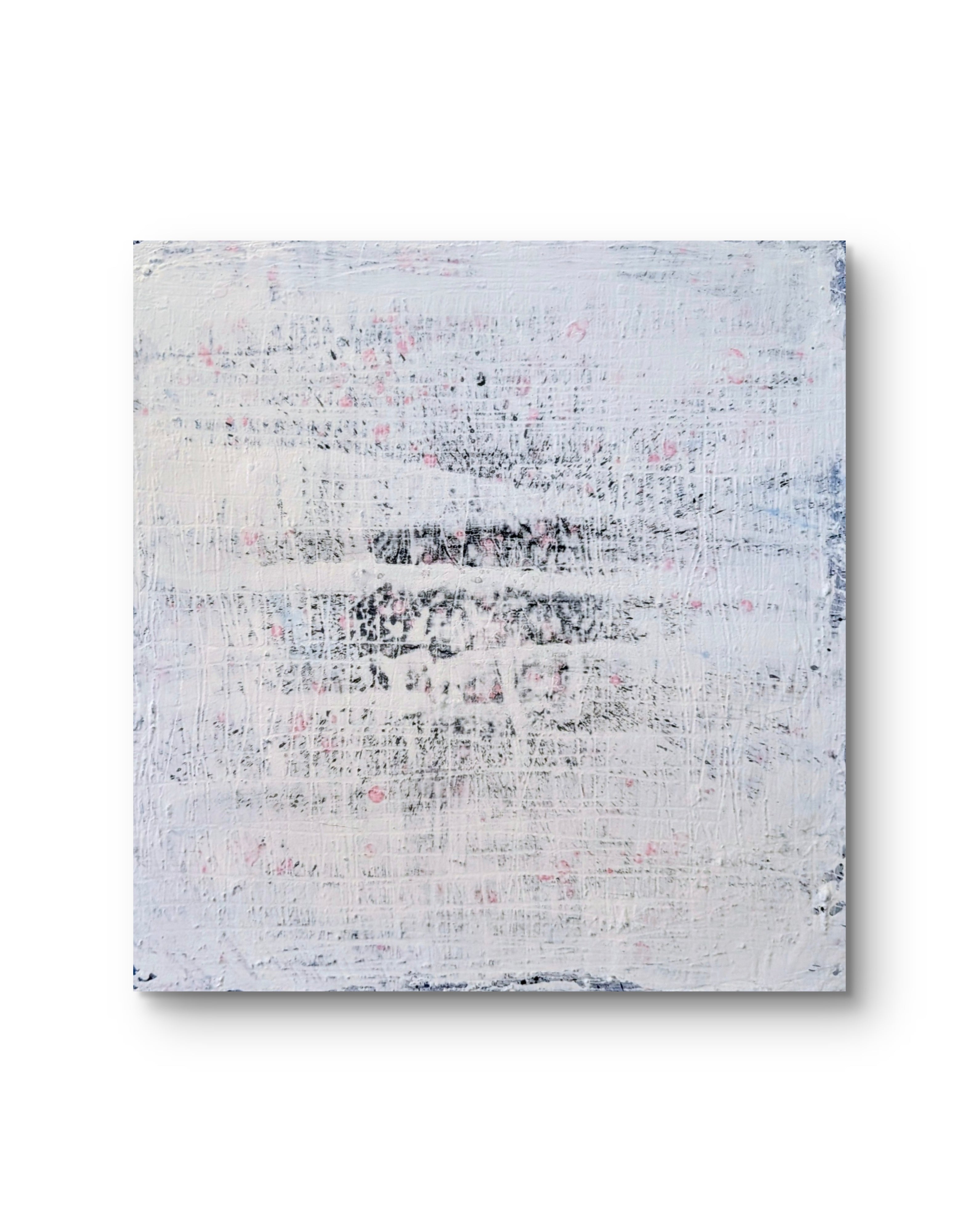 Weisses Bild 60 x 60 cm Blaue Stunde