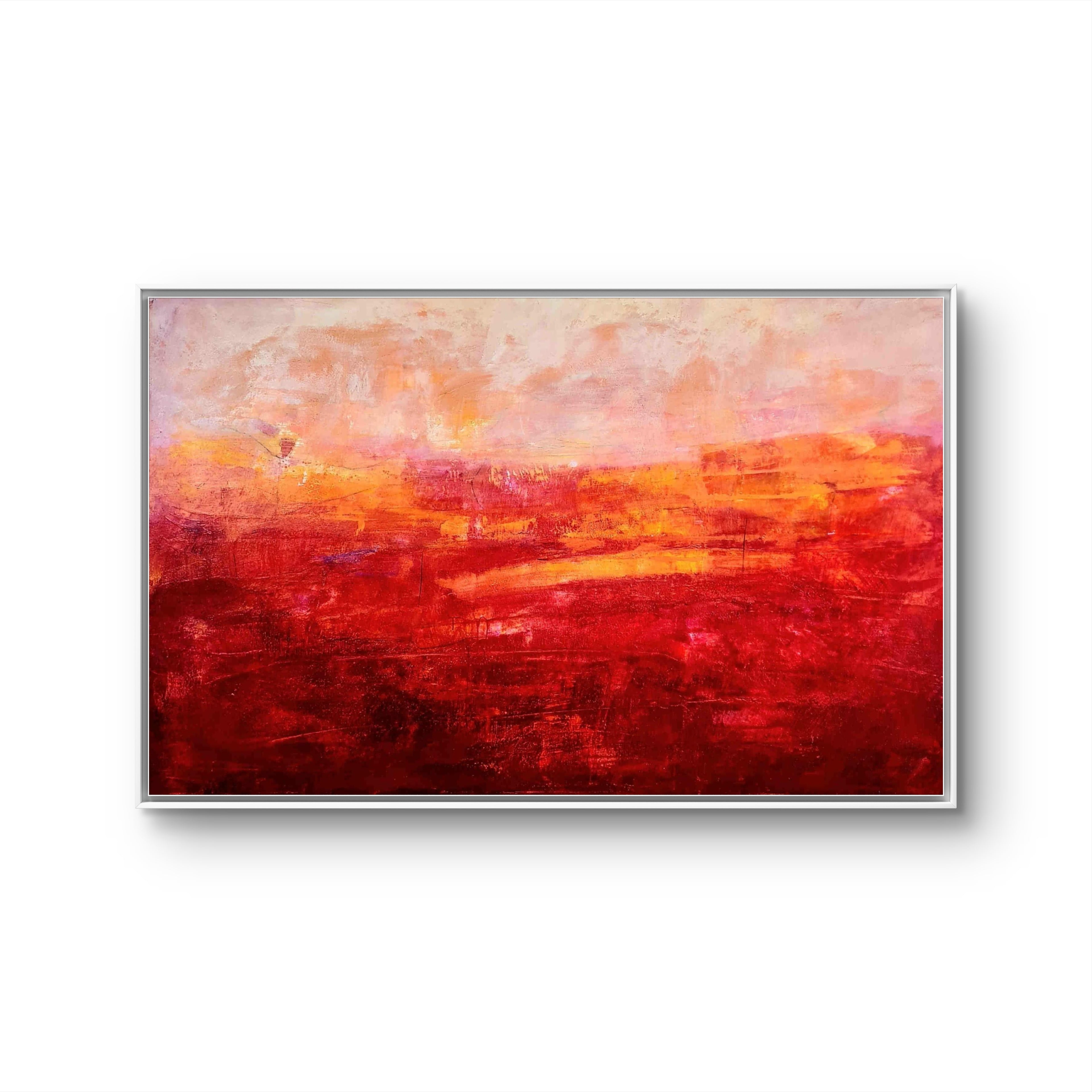 Freies Spiel ✦ Rotes Großformat – Kuratiert von Galerie artvergnuegen 200x135cm