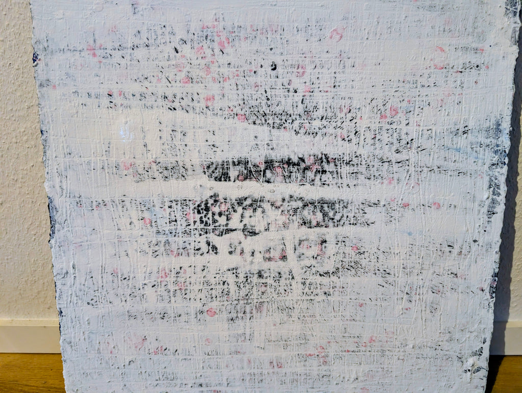 Weisses Bild 60 x 60 cm Blaue Stunde