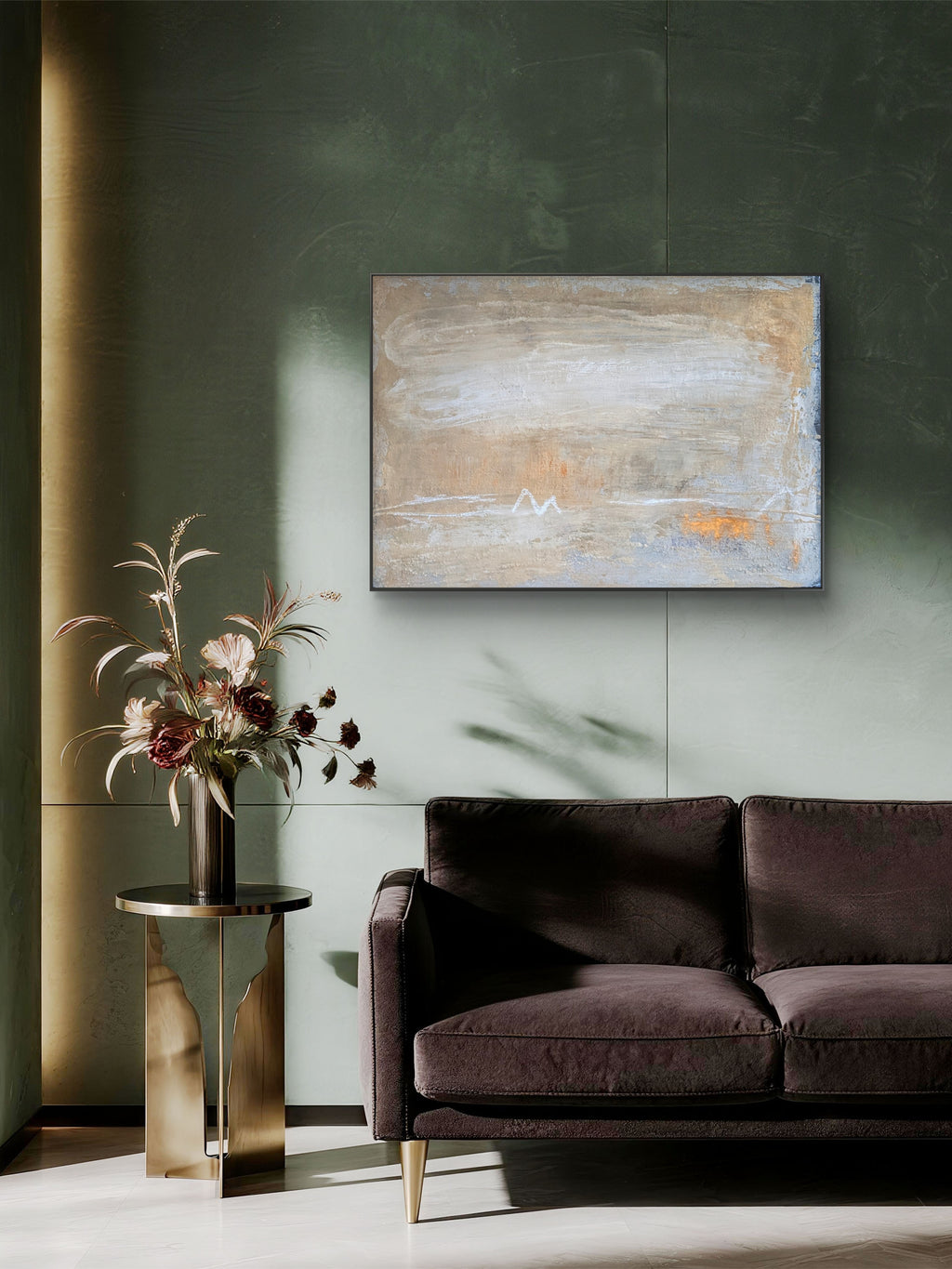 Bild in beige ✦ International ausgestelltes Unikat (Singulart-Kollektion)