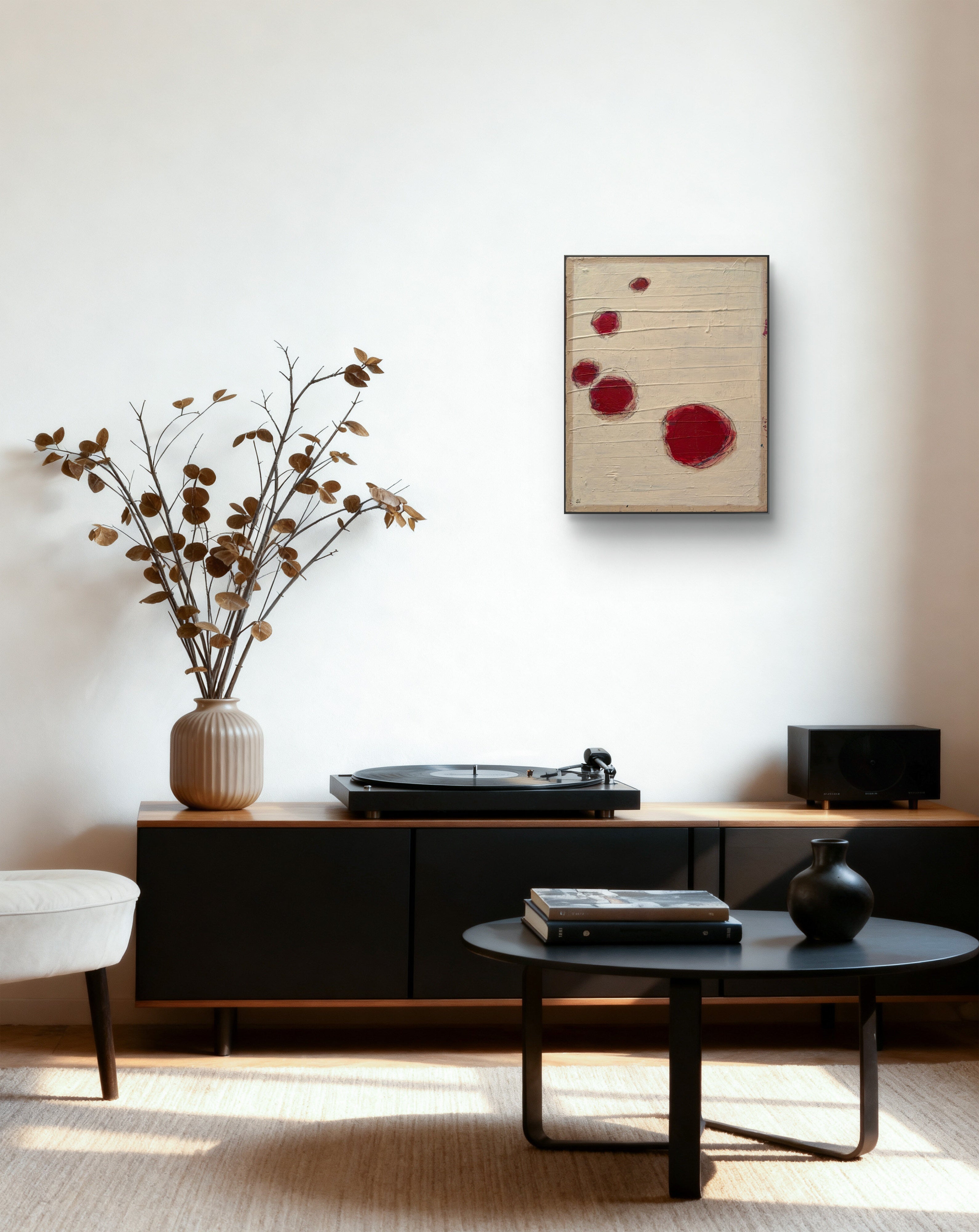 Nachhause kommen - beige rot