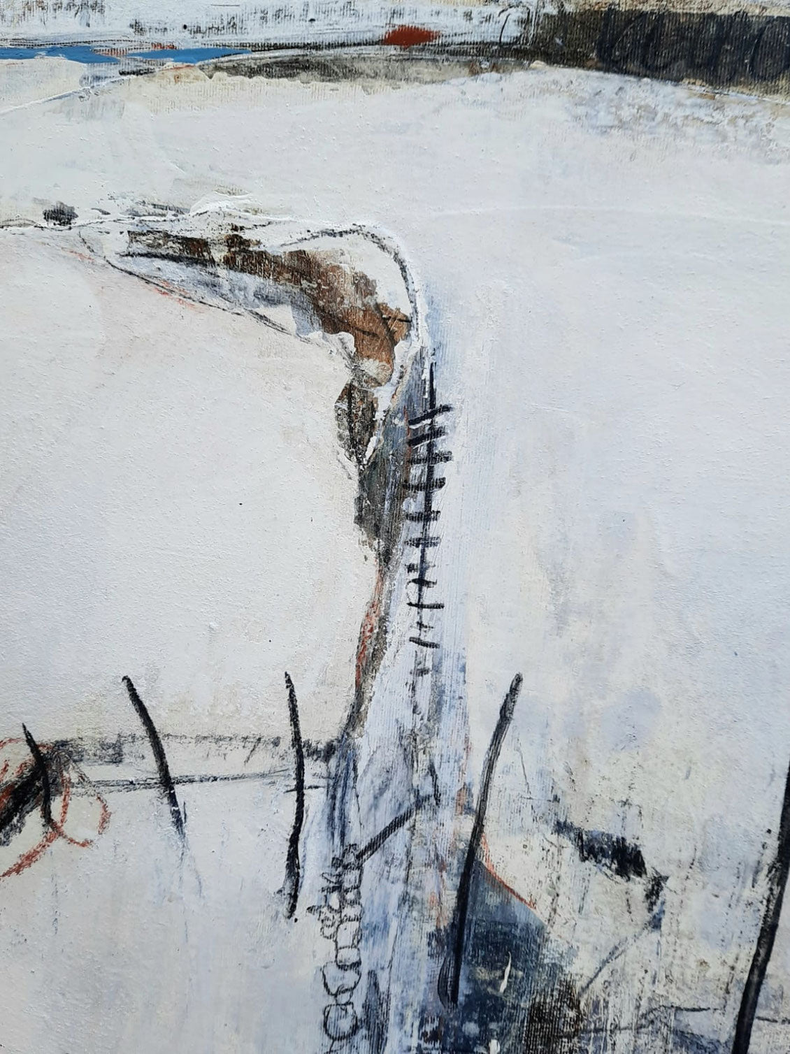 Rehfamilie - weißes Bild