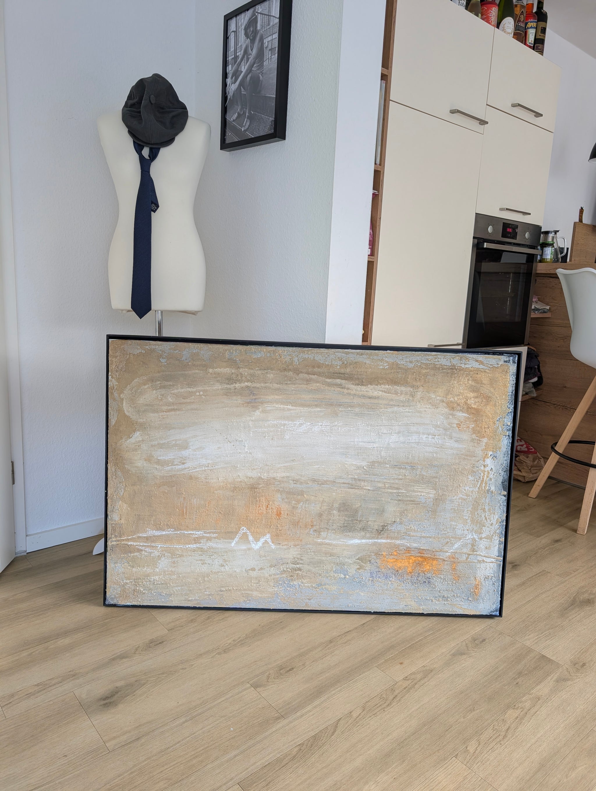 Bild in beige ✦ International ausgestelltes Unikat (Singulart-Kollektion)