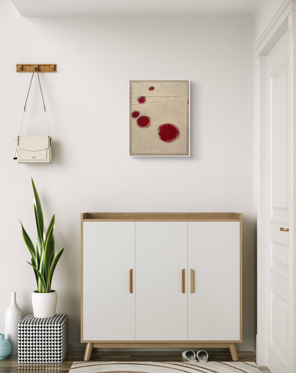 Nachhause kommen - beige rot