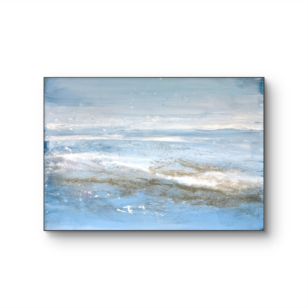 Nordseestrand - blaues Bild - 160 x 120 cm