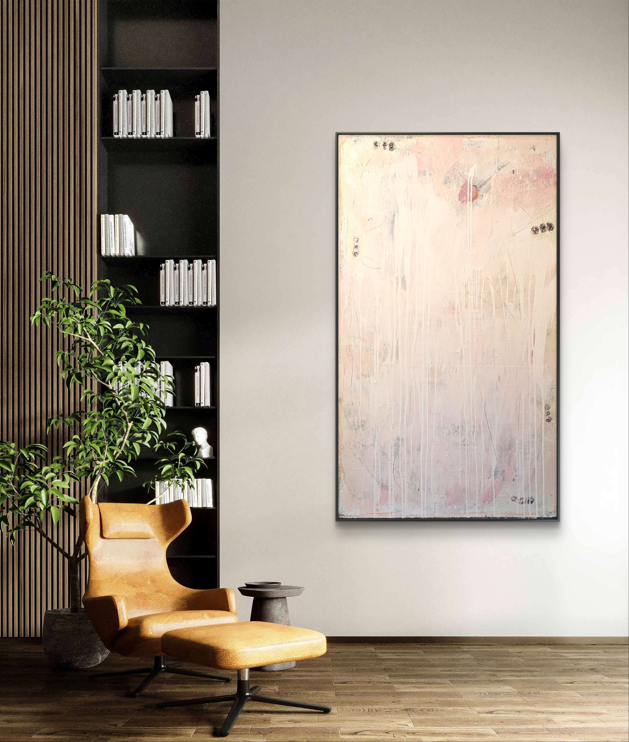 Detailaufnahme Eichhörnchentanz - 180 x 100 cm – direkt lieferbares Acrylbild in nan, moderne Wandkunst für Interior Design