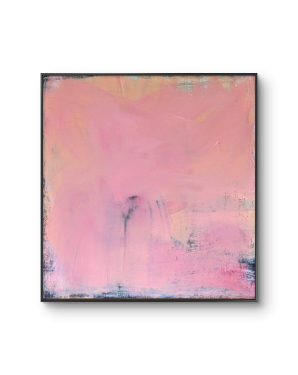 Rosa Brise – Exklusives Unikat mit – Moderne Kunst für offene Wohnbereiche