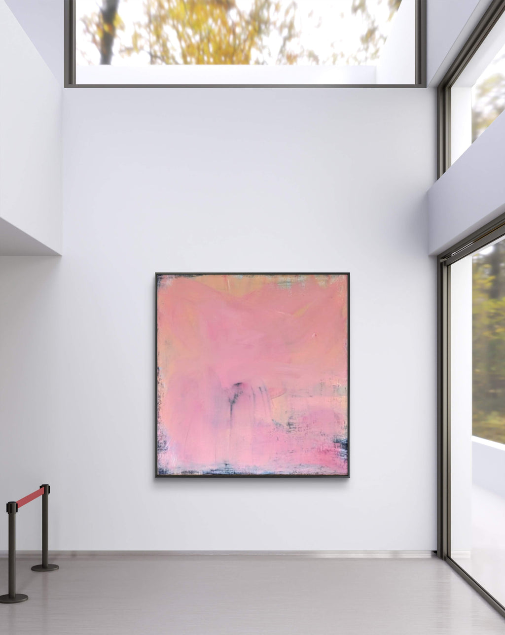 Rosa Brise – Exklusives Unikat mit – Individuelles Wandbild für modernes Wohnen