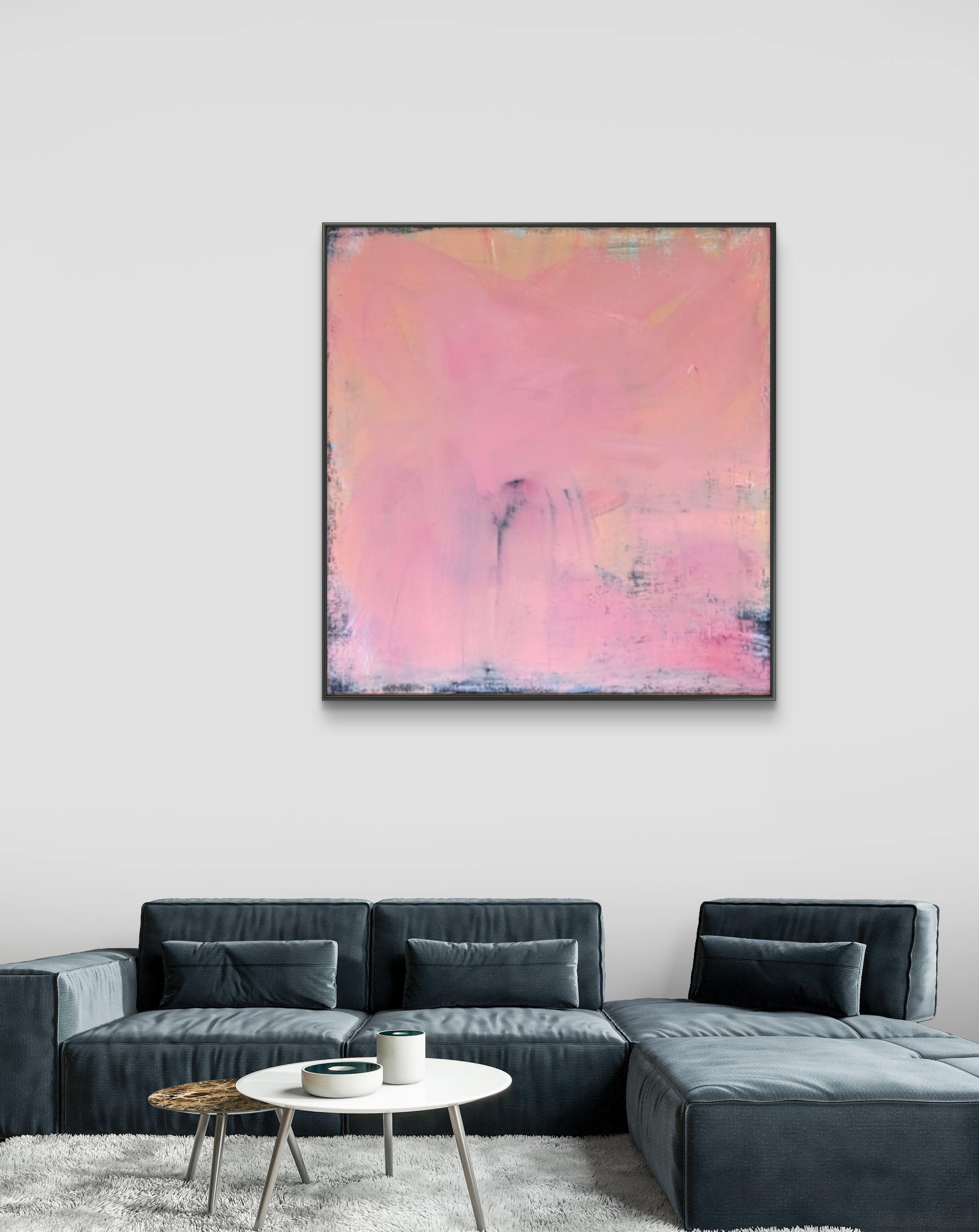 Rosa Brise – Exklusives Unikat mit – Individuelles Wandbild für modernes Wohnen