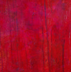 Das Bilderset „Stärke“ von Conny Wachsmann, Künstlerin, bietet eine abstrakte Struktur in verschiedenen Rottönen mit Purpurakzent und subtilen vertikalen Streifen – perfekt für individuelle Wandgestaltung mit lebendigem, dynamischem Effekt.