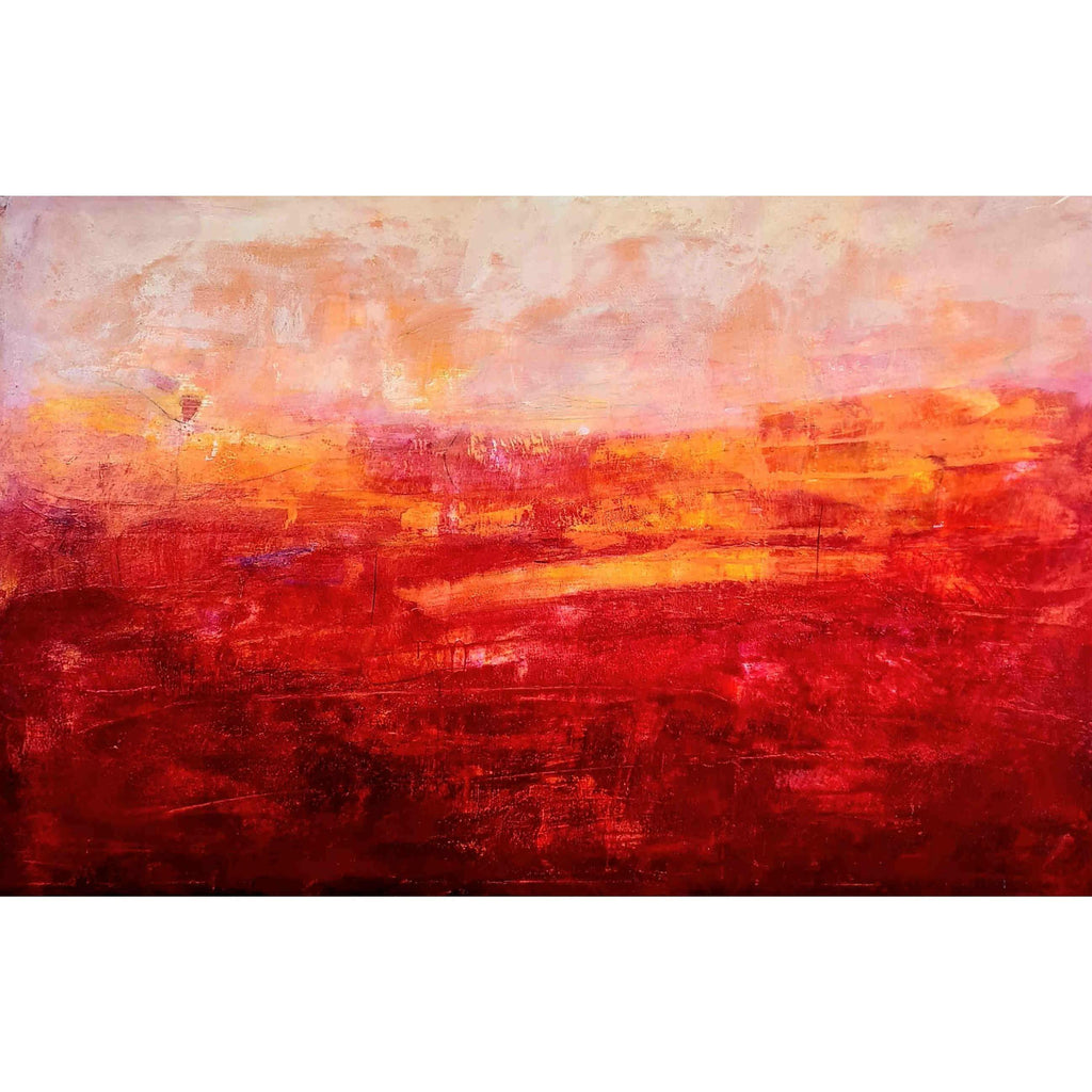 Abstraktes Gemälde für Loft – Freies Spiel 200x135cm – Loft Einzelstück Verfügbar – Kunst für hohe Räume und große Wände