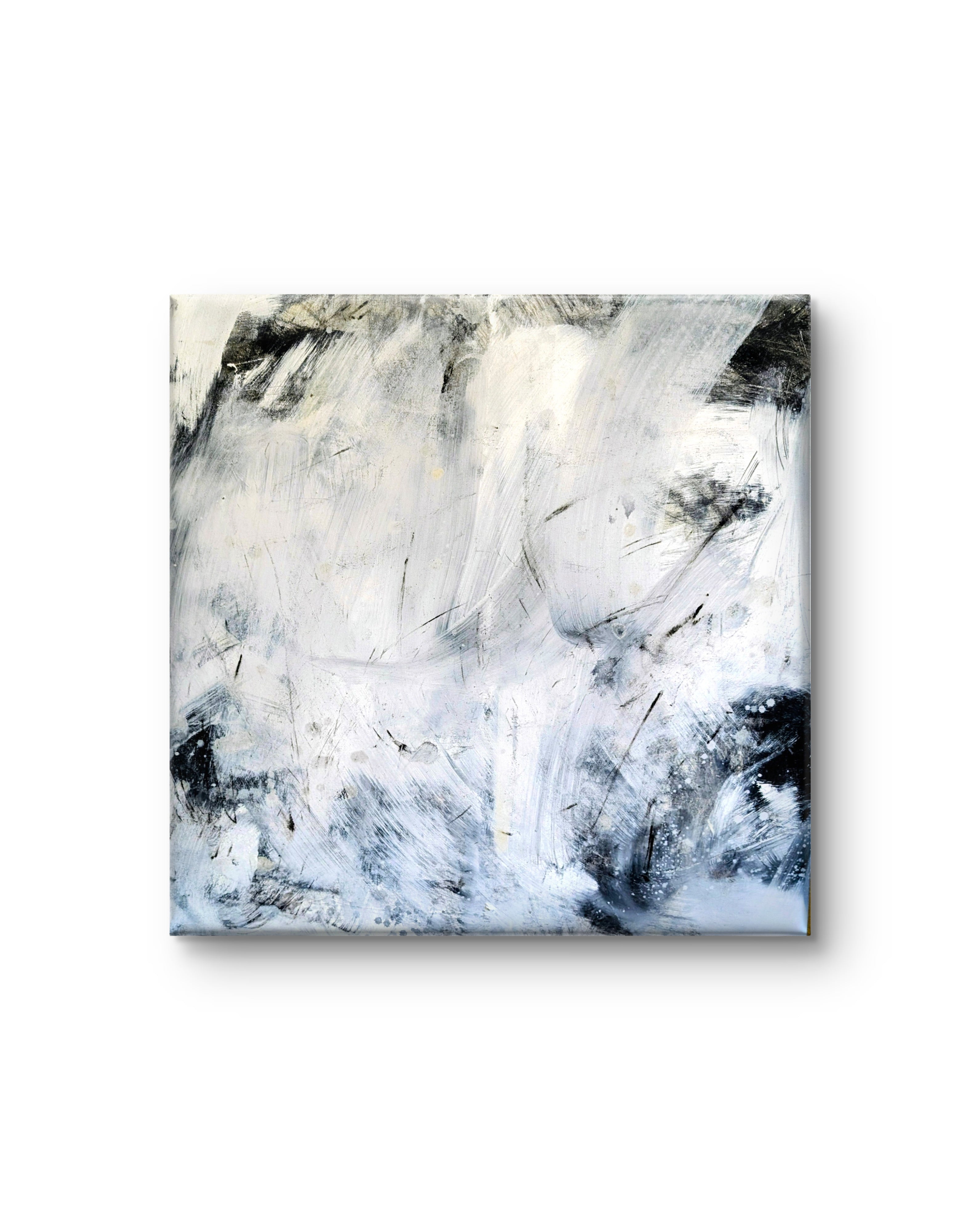 schwarzweiß Bild - Nebelreiter & Schattenklang I nan cm – sofort verfügbares Wandbild in nan, Seitenansicht als Statement Kunst im Esszimmer oder Flur