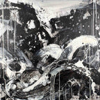 Personalisierte Auftragskunst und Gemälde: schwarzwei-bild-100-x-100-cm-schwung – Kategorie: Originalgemälde – Hersteller: 