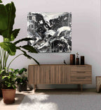 Personalisierte Auftragskunst und Gemälde: schwarzwei-bild-100-x-100-cm-schwung – Kategorie: Originalgemälde – Hersteller: 