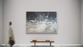 Verflogene träume ✦ Abstraktes Schwarz-Weiß Großformat – Kuratiert von galerie artvergnuegen 200x135cm