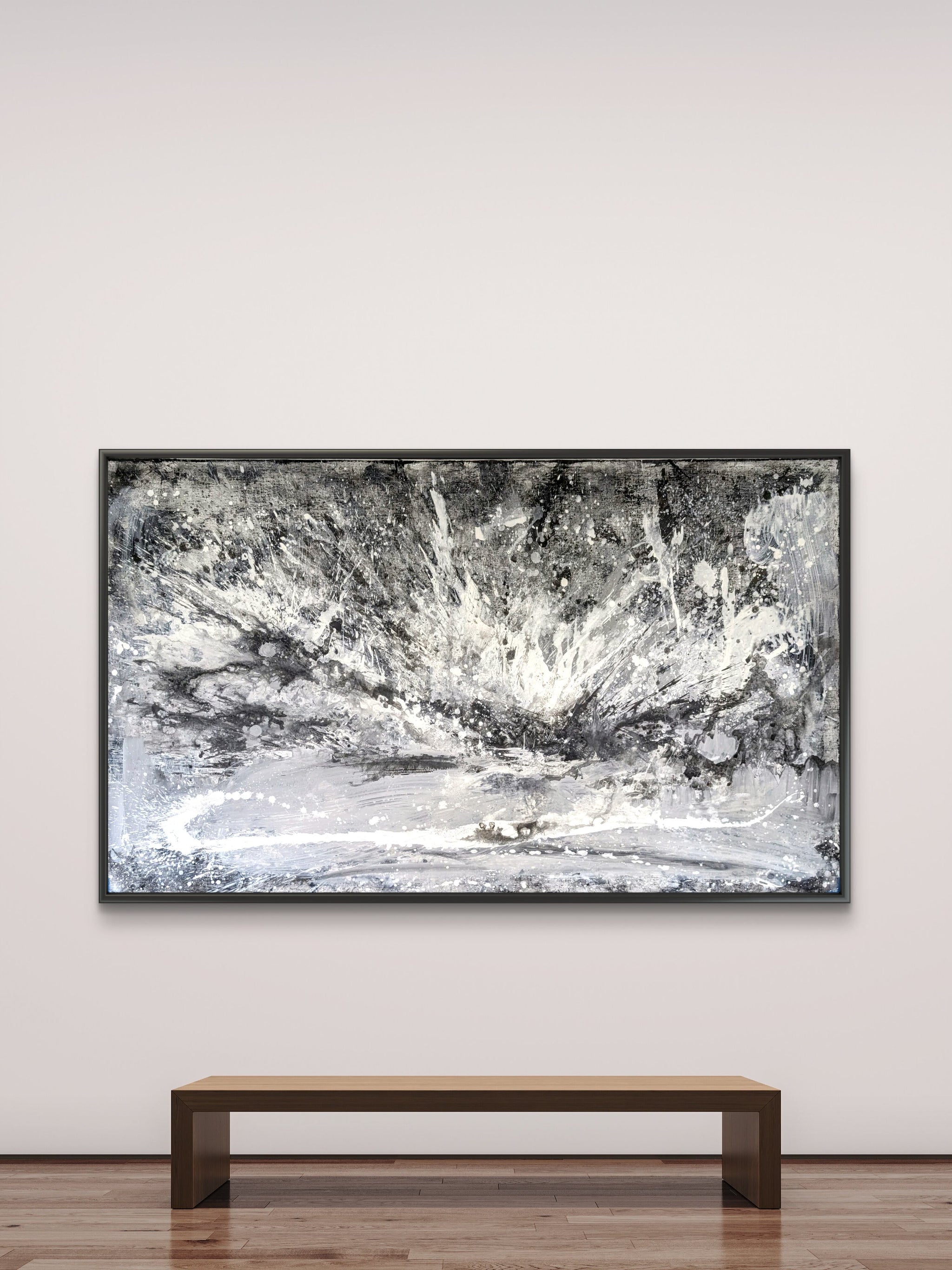 Klangvolumen - gerollt 230 x 125 cm ( – XXL Kunstwerk als Blickfang im Wohnraum