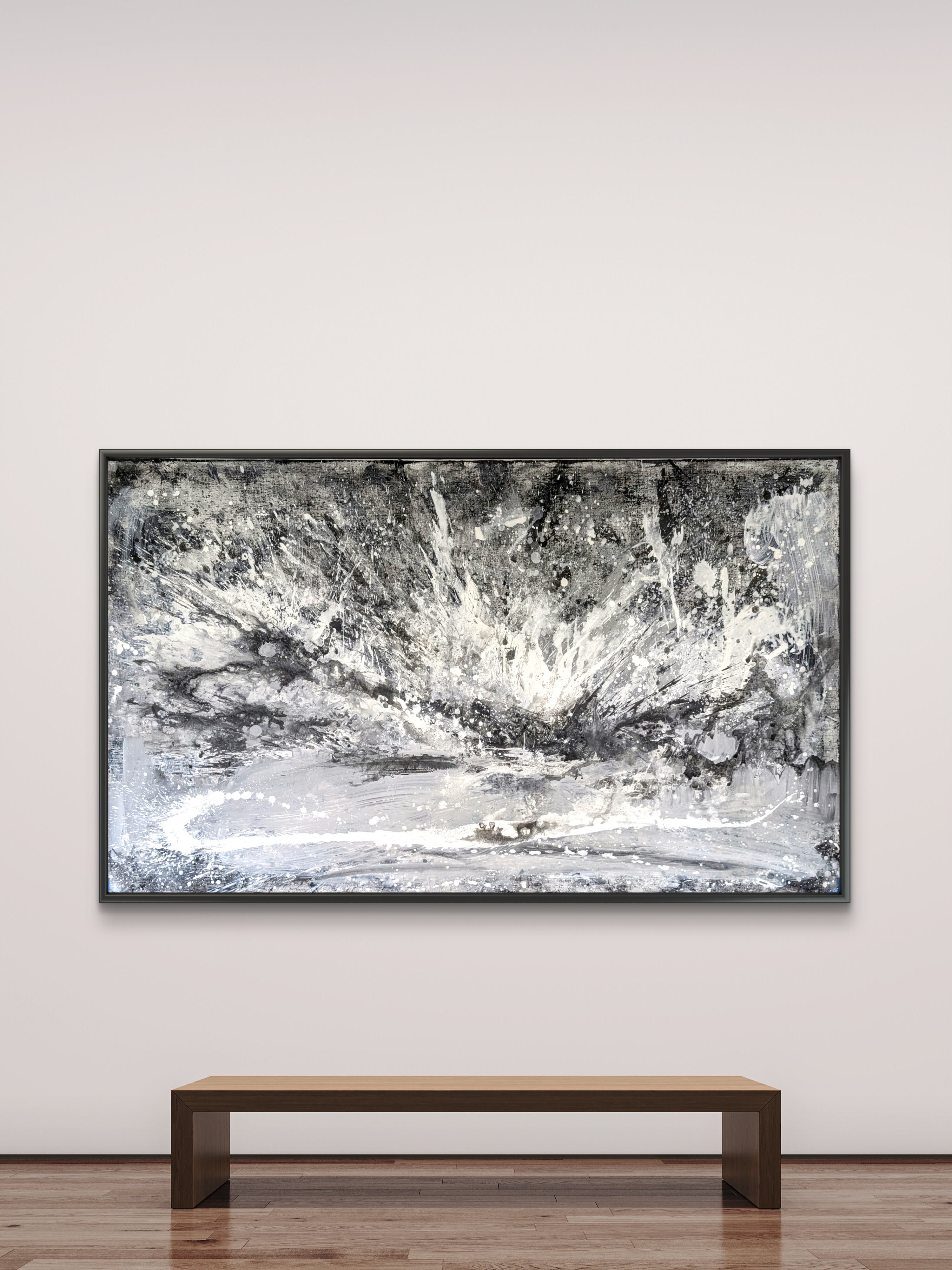Klangvolumen - gerollt 230 x 125 cm ( – XXL Kunstwerk als Blickfang im Wohnraum