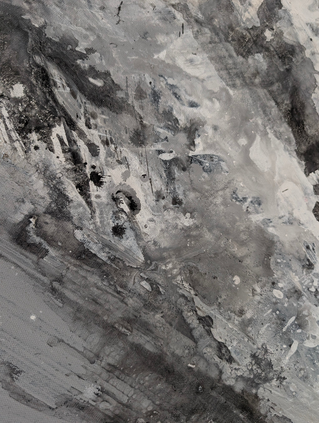 Klangvolumen - gerollt 230 x 125 cm ( – Großes Gemälde in modernem Wohnzimmer