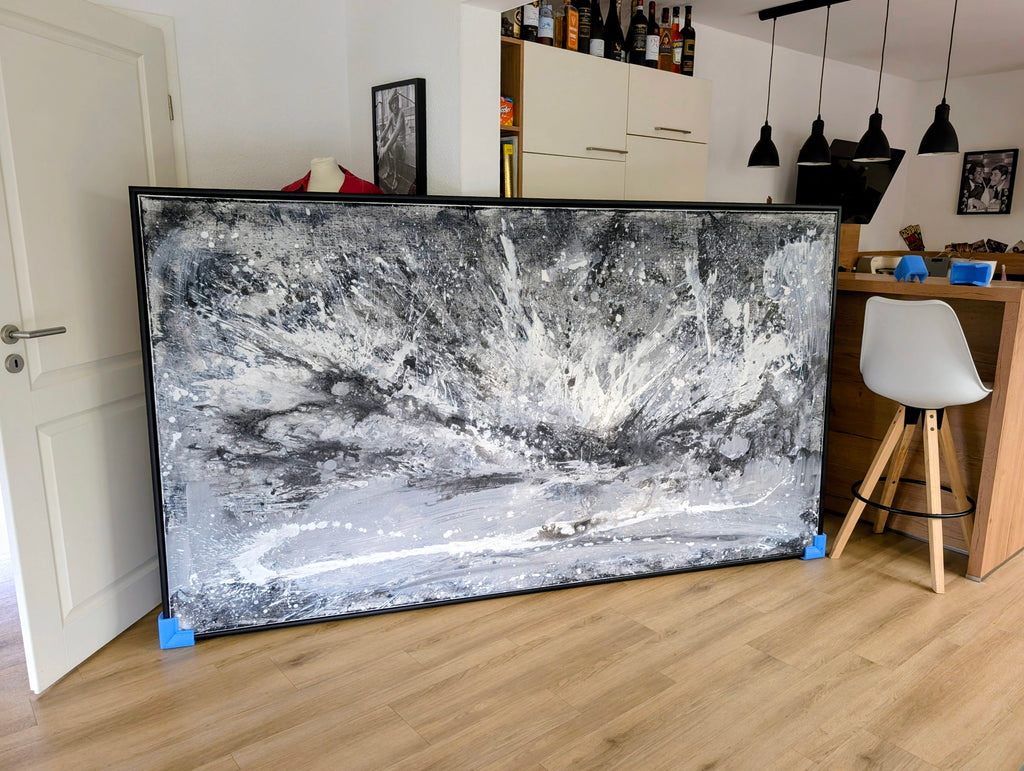 Klangvolumen - gerollt 230 x 125 cm ( – XXL Kunstwerk als Blickfang im Wohnraum