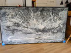 Klangvolumen - gerollt 230 x 125 cm ( – Abstrakte Wandkunst über Sofa