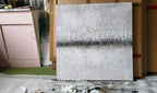 Struktur-Kunstwerk für minimalistische Wohnräume & Praxen – Kunst für hohe Räume und große Wände