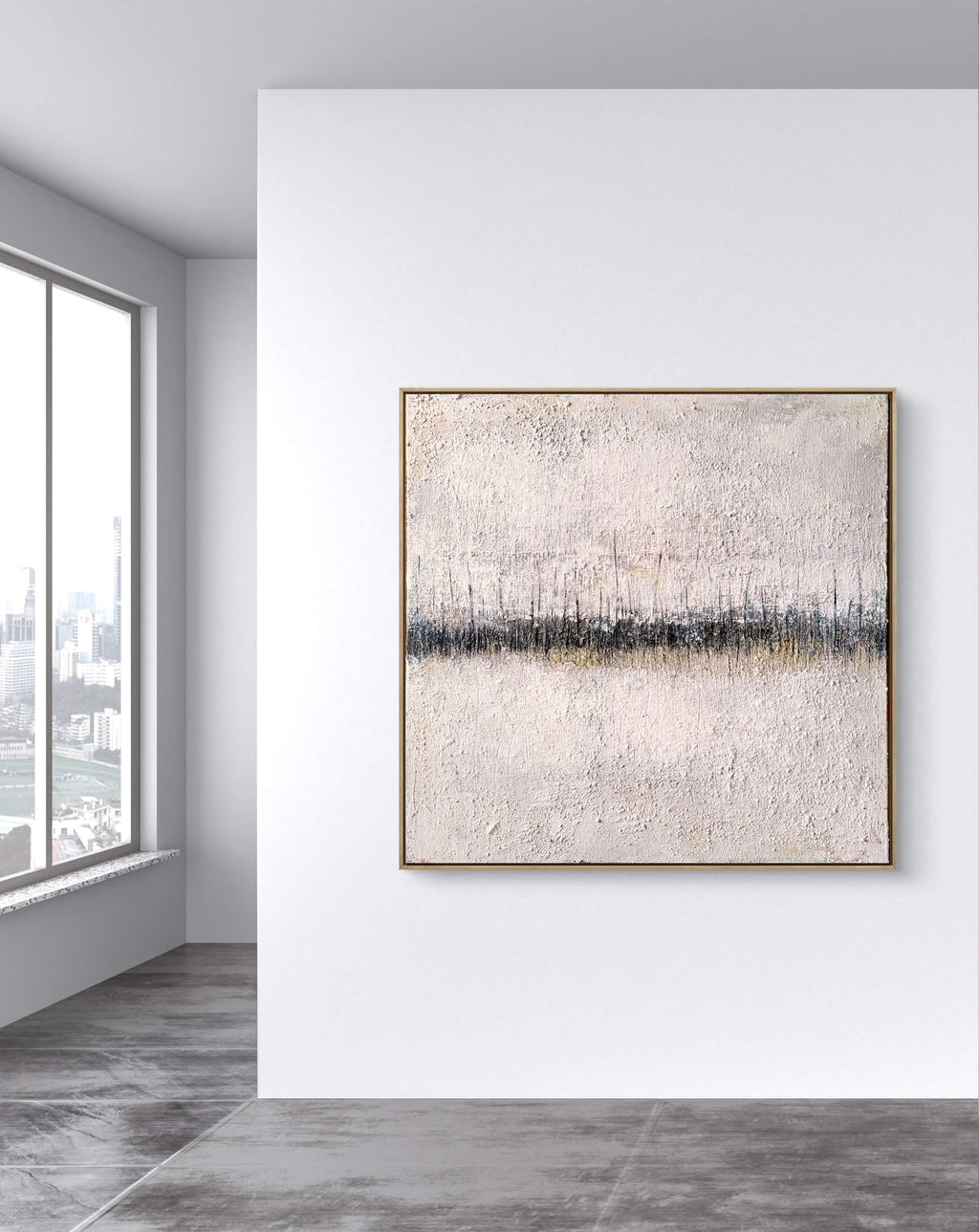 Struktur-Kunstwerk für minimalistische Wohnräume & Praxen