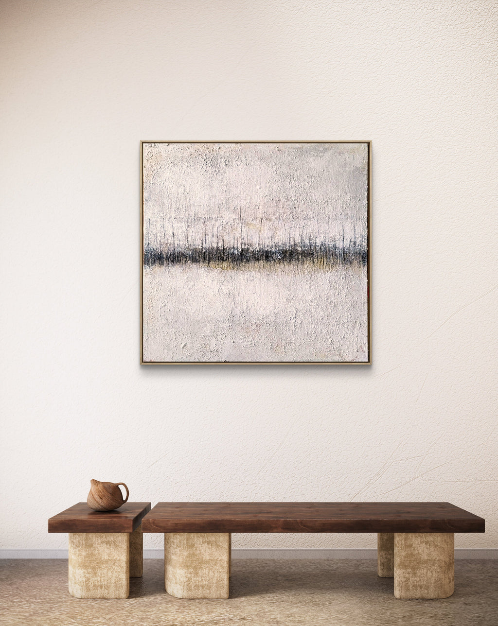 Struktur-Kunstwerk für minimalistische Wohnräume & Praxen