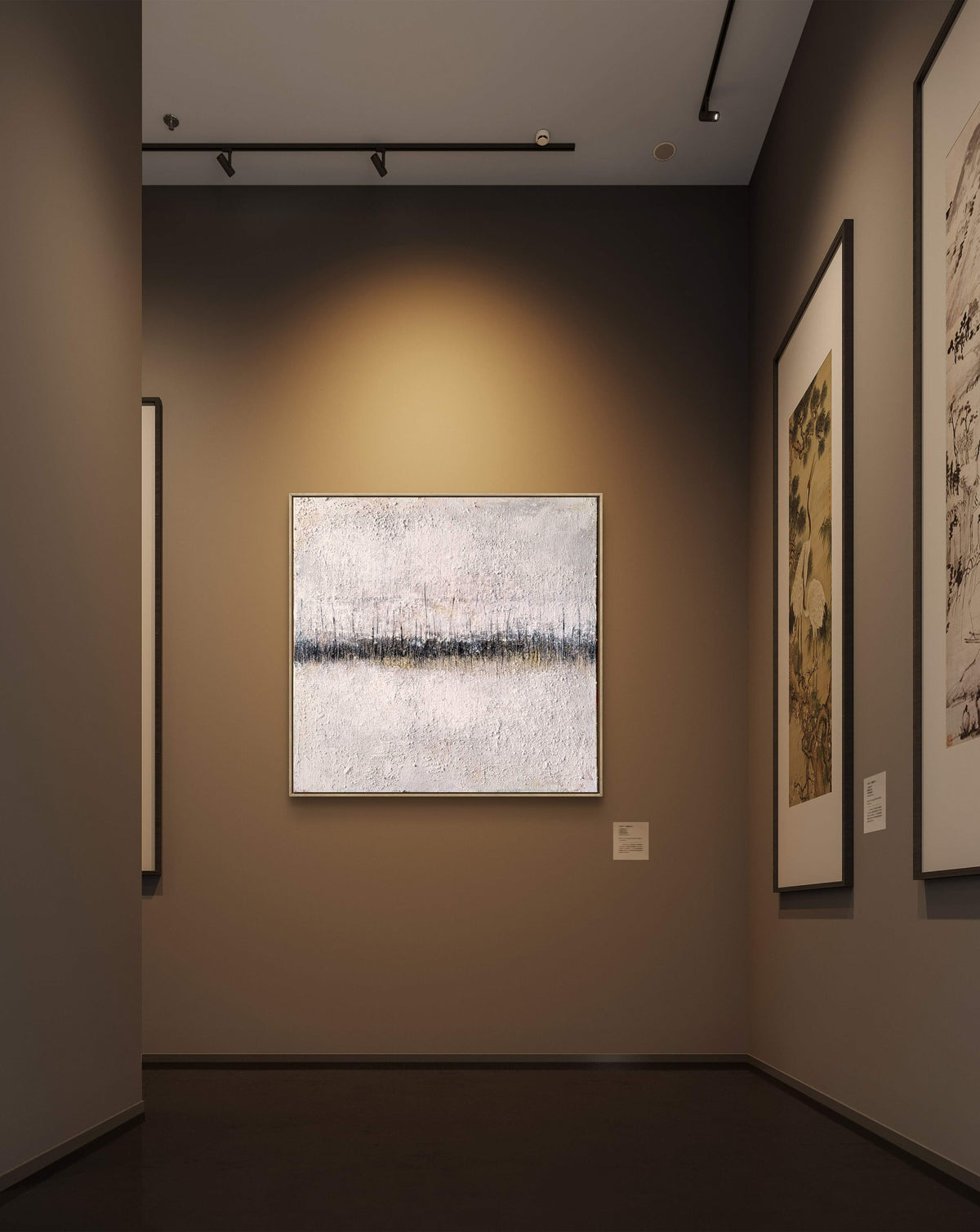 Struktur-Kunstwerk für minimalistische Wohnräume & Praxen – Großformatiges Wandbild für stilvolle Einrichtung