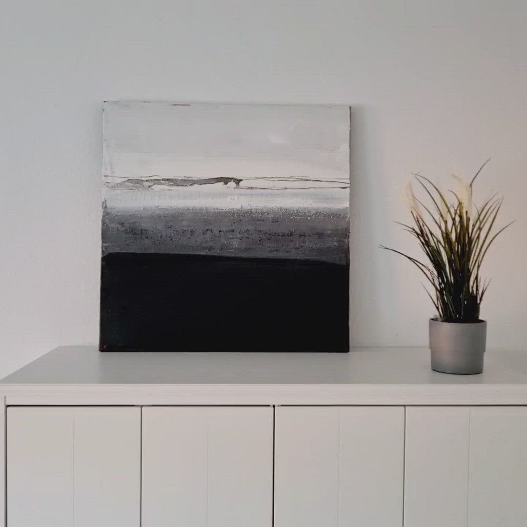 Schwarzweißes Bild für minimalistische Räume