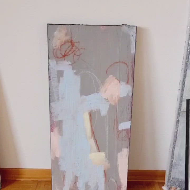 Abstraktes Gemälde – Mutterliebe 90x40cm – Schlafzimmer Einzelstück Sofort Verfügbar